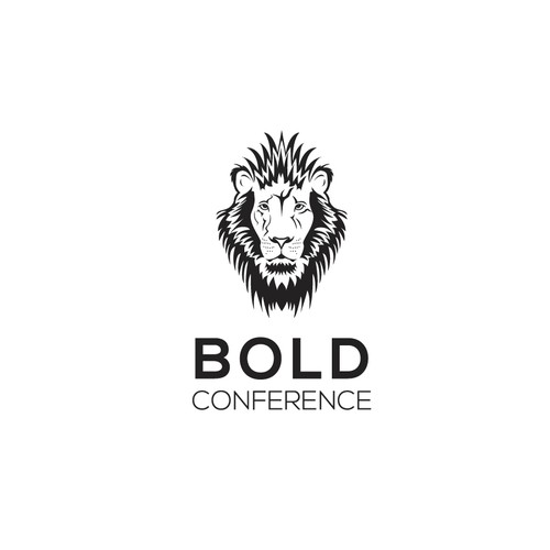Courage design with the title 'Bold logo for bold conference'