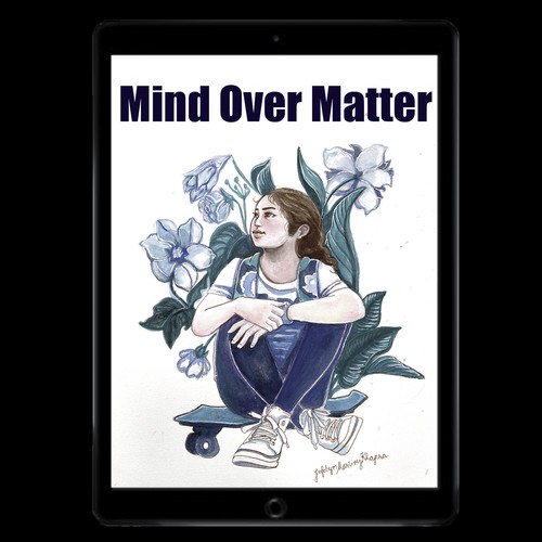 Hand-painted artwork with the title 'Hand-painted watercolour illustration'