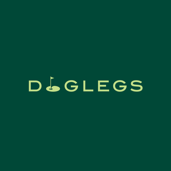 Golf ball logo with the title 'DogLegs'