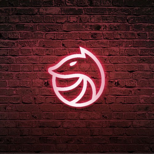 Flow logo with the title 'Minimalist Logo design for Neon Fox'
