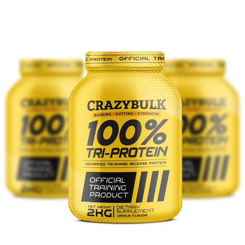 Creative packaging with the title 'Whey Protein powder packaging design'