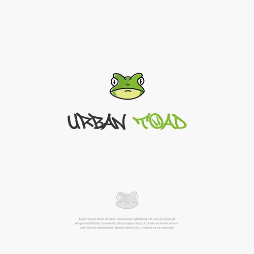 Merchandise logo with the title 'Urban Toad'