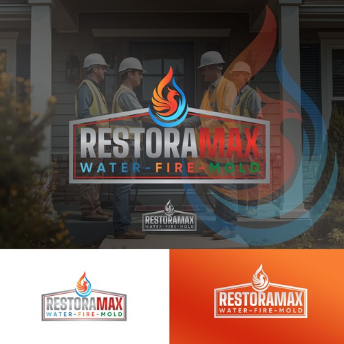 Restoration design with the title 'Restoration Company Branding.'