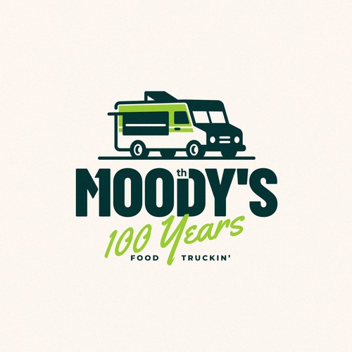 Food truck logo with the title 'MOODY'S'