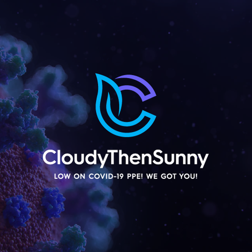 Initial design with the title 'CloudyThenSunny'