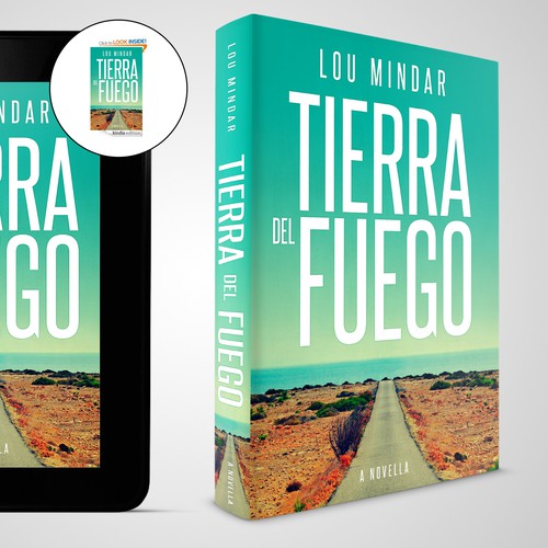 Kindle book cover with the title 'Book cover for a novel'