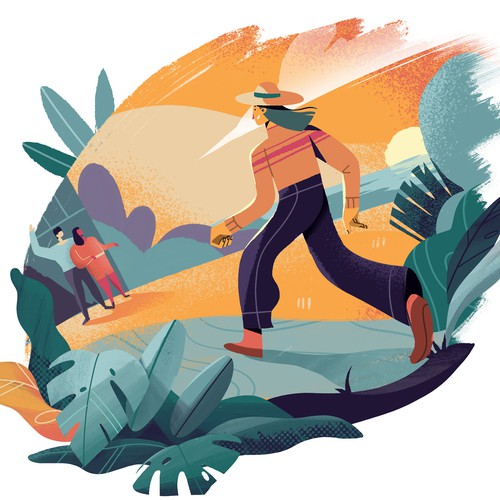 Animated illustration with the title 'ho'okipa'