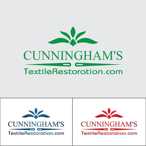 Textile logo with the title 'Complimentary Logo ReDesign for Sister Company'