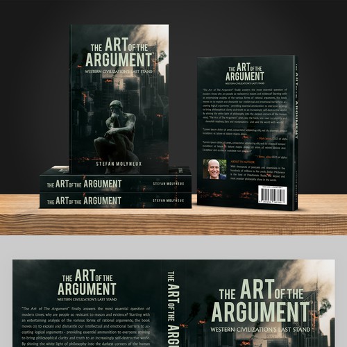 Dystopian book cover with the title 'A concept for Design a Dystopian Book Cover'