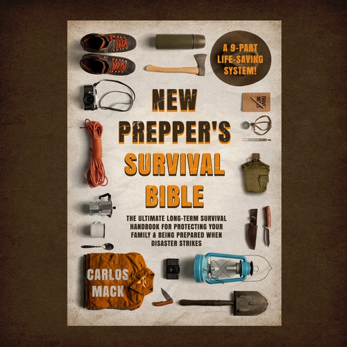 Bible book cover with the title 'Book New prepper's survival bible'