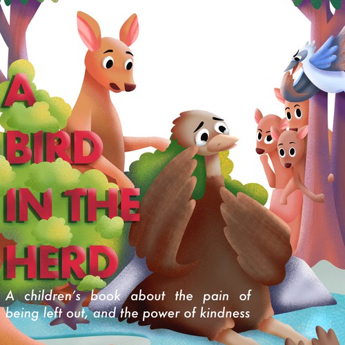 Cartoon book cover with the title 'Children's Book Cover'