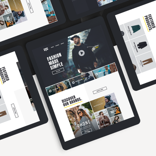Clothing website with the title 'DTC Fashion Website'
