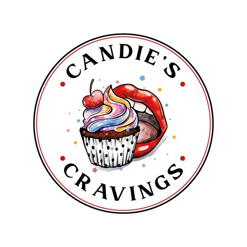 Cupcake design with the title 'Bakery logo'