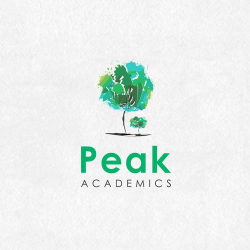 Growing design with the title 'small tree wants to grow up logo '