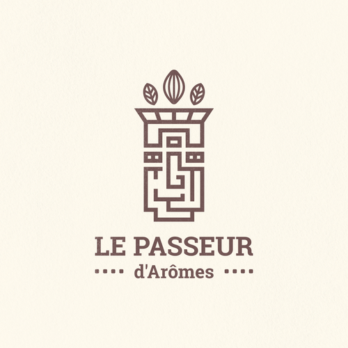 Totem logo with the title 'Logo For Chocolate Product'