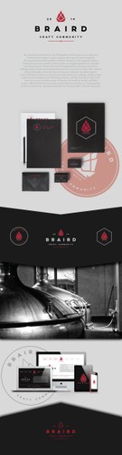 Stationery brand with the title 'Create an iconic image/typograph to represent the transformational potential of craft industries'