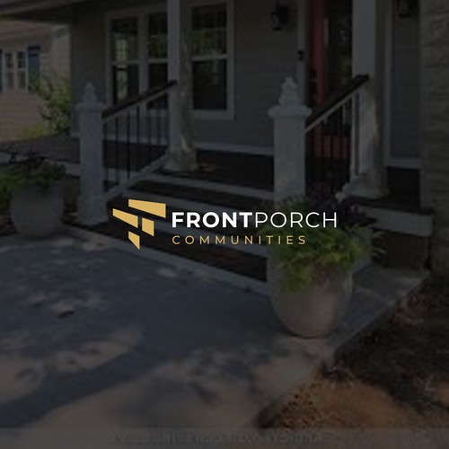 Stair design with the title 'Front Porch Communities logo'