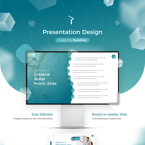 Presentation design with the title 'Create our new "Whiteboard Hacking" training template!'