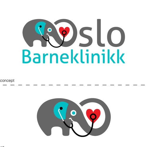 Child brand with the title 'Children's Clinic Logo'