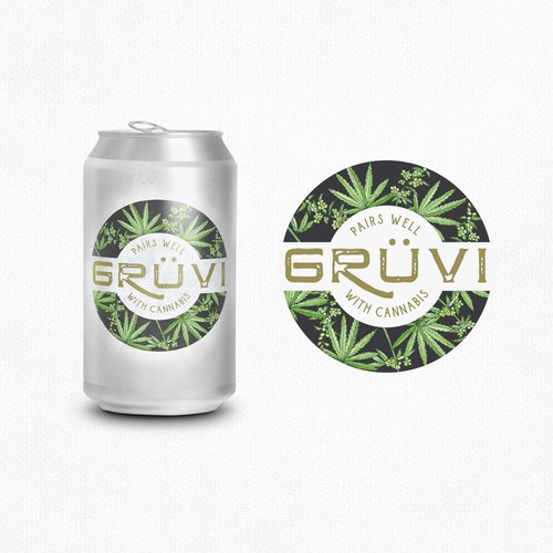 Nature logo with the title 'gruvi'