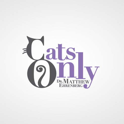 Story logo with the title 'Cats Only - Logo Design'