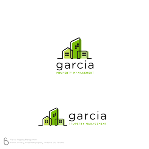 Facade logo with the title 'Garcia Property Management Logo'