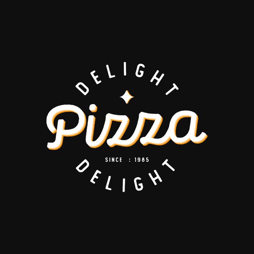 Drink brand with the title 'Pizza Delight'