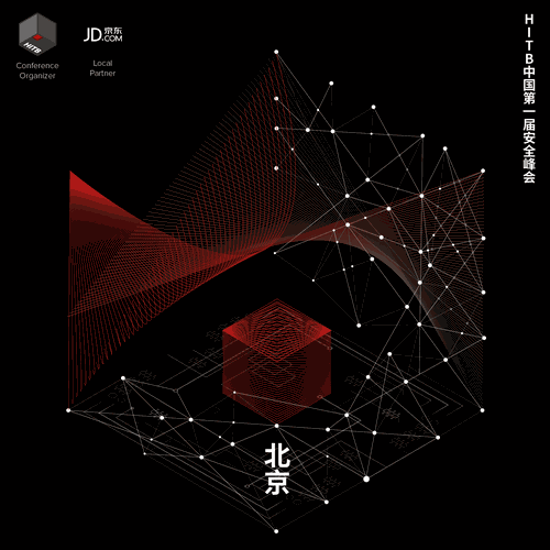 Technology illustration with the title 'JD-HITB SecConf 2018PEK'