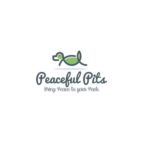 Pet brand with the title 'Peaceful Pits'