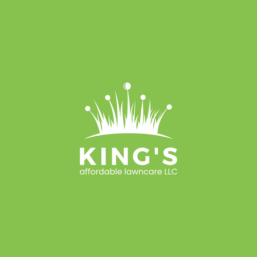 Crown brand with the title 'logo concept for lawncare company'