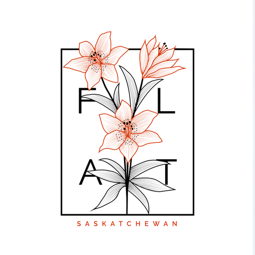 Beautiful design with the title 'FLAT'