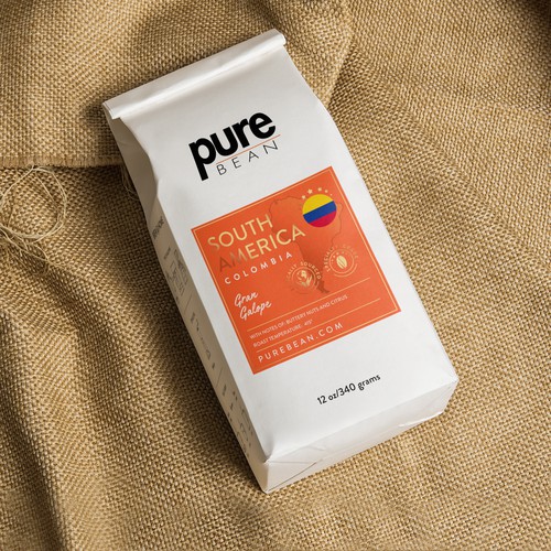 Pouch design with the title 'package and Logo design'