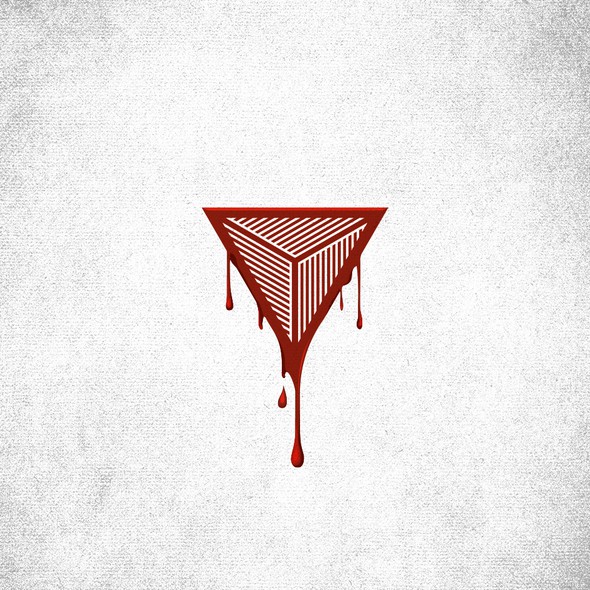 Banner logo with the title 'Logo design for BleedTrinity'