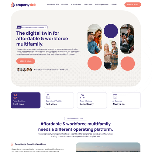 Building website with the title 'Prop Tech Website Design'