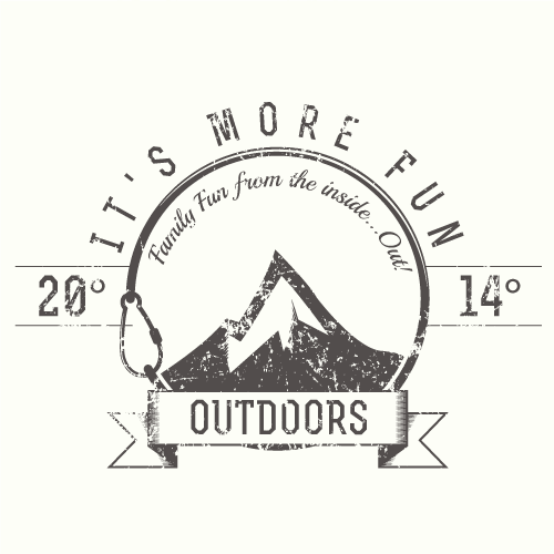 Banner logo with the title 'Adventurous Designer needed for LOGO DESIGN: It's More Fun Outdoors!'