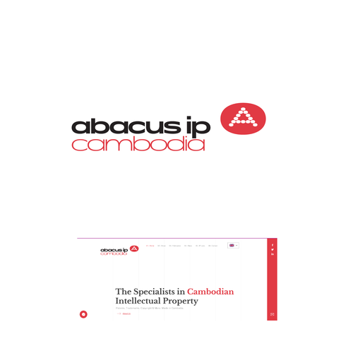 Typographic logo with the title 'Logo proposal for South-east Asian intellectual property specialist'