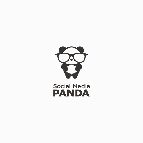 Nerd design with the title 'Social Media Panda'
