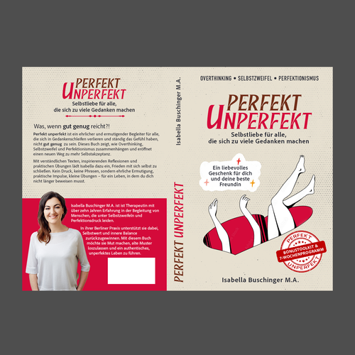 Motivational book cover with the title 'PERFEKT UNPERFEKT'