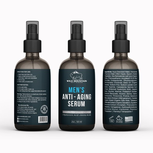 Spray label with the title 'Miinimalist label design'