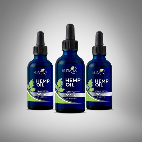 Hemp packaging with the title 'Label concept'