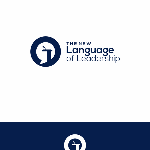 Microphone logo with the title 'The New Language of Leadership'
