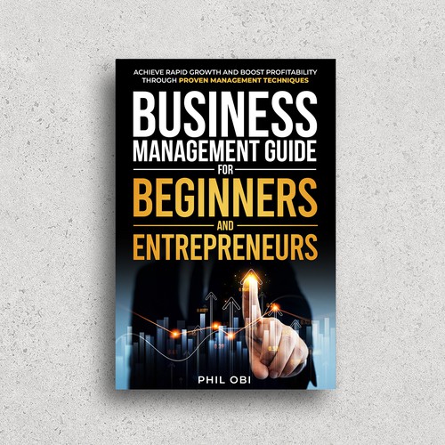Management book cover with the title 'Business Management Guide'