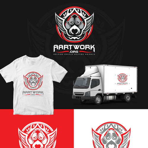 Rescue logo with the title 'Create a logo for a Non-Profit Animal Rescue with a metalhead twist.'