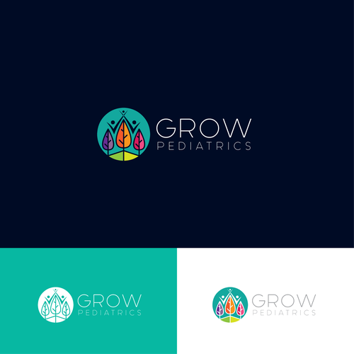 Growing logo with the title 'Pediatric logo'