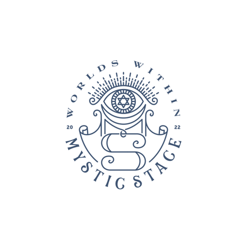Mystic design with the title 'Worlds Within Mystic Stace logo design'