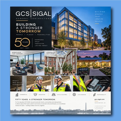Flayer design with the title 'GCS-SIGAL.'