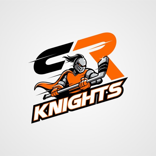 League logo with the title 'Knights Hockey'