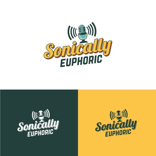90s design with the title 'Music company logo'