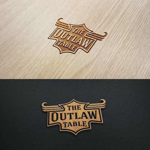 Tablet logo with the title 'vintage logo design - home decor table trays'