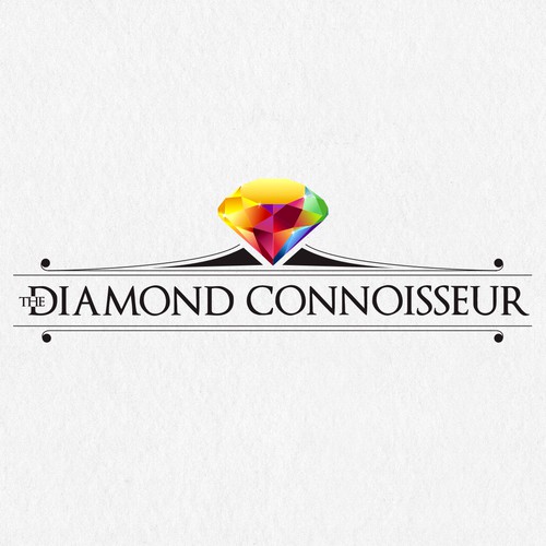 Diamond logo with the title 'Create a logo featuring a diamond for the diamond connoisseur'